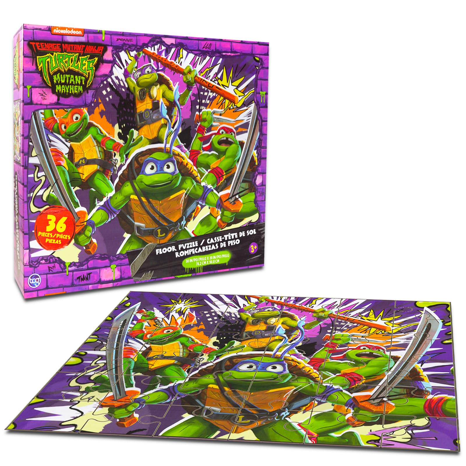 Amazon.com: Teenage Mutant Ninja Turtles Floor Puzzle for Kids Set