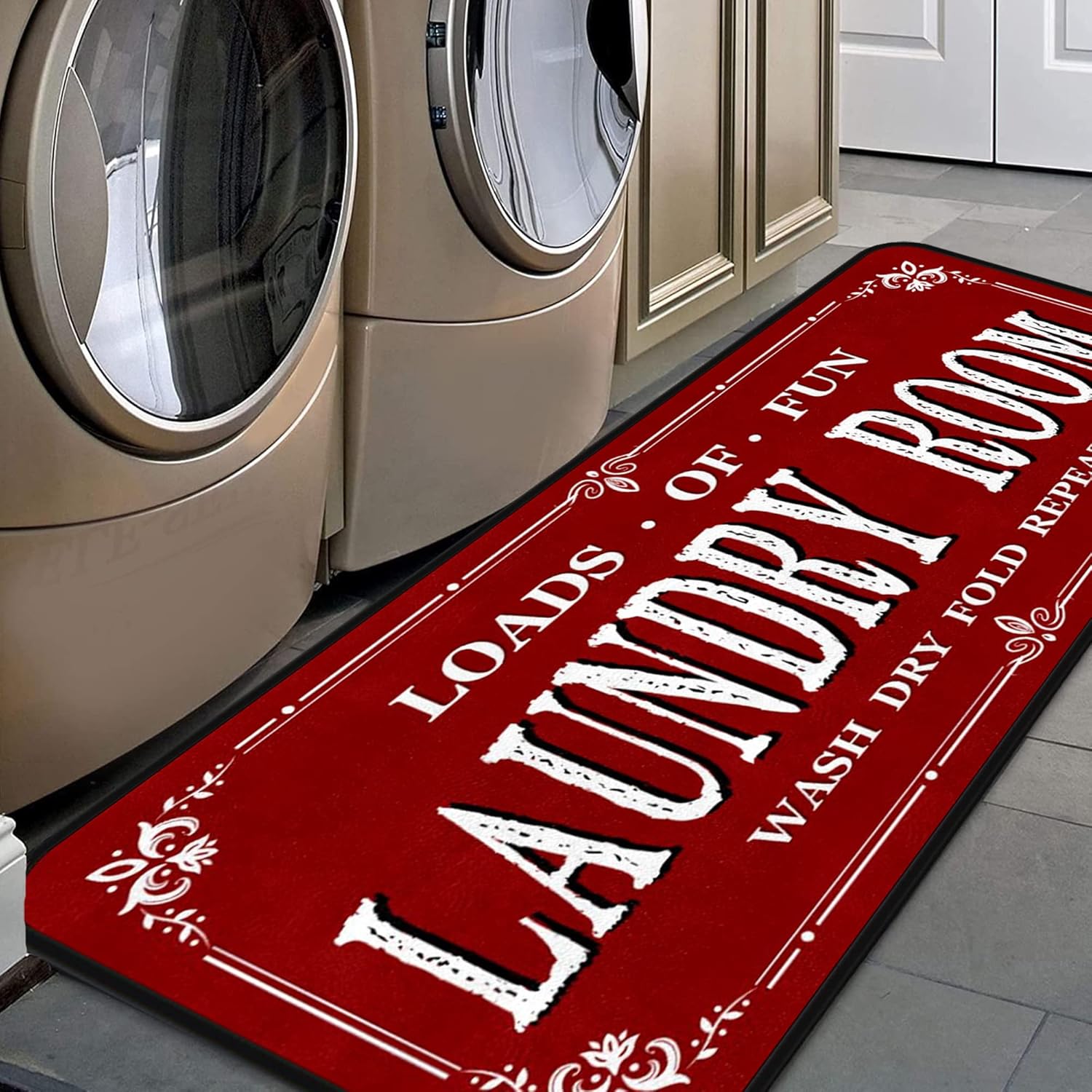 GRTARANY Laundry Room Rug Runner 72 x 24 Inch Non Slip