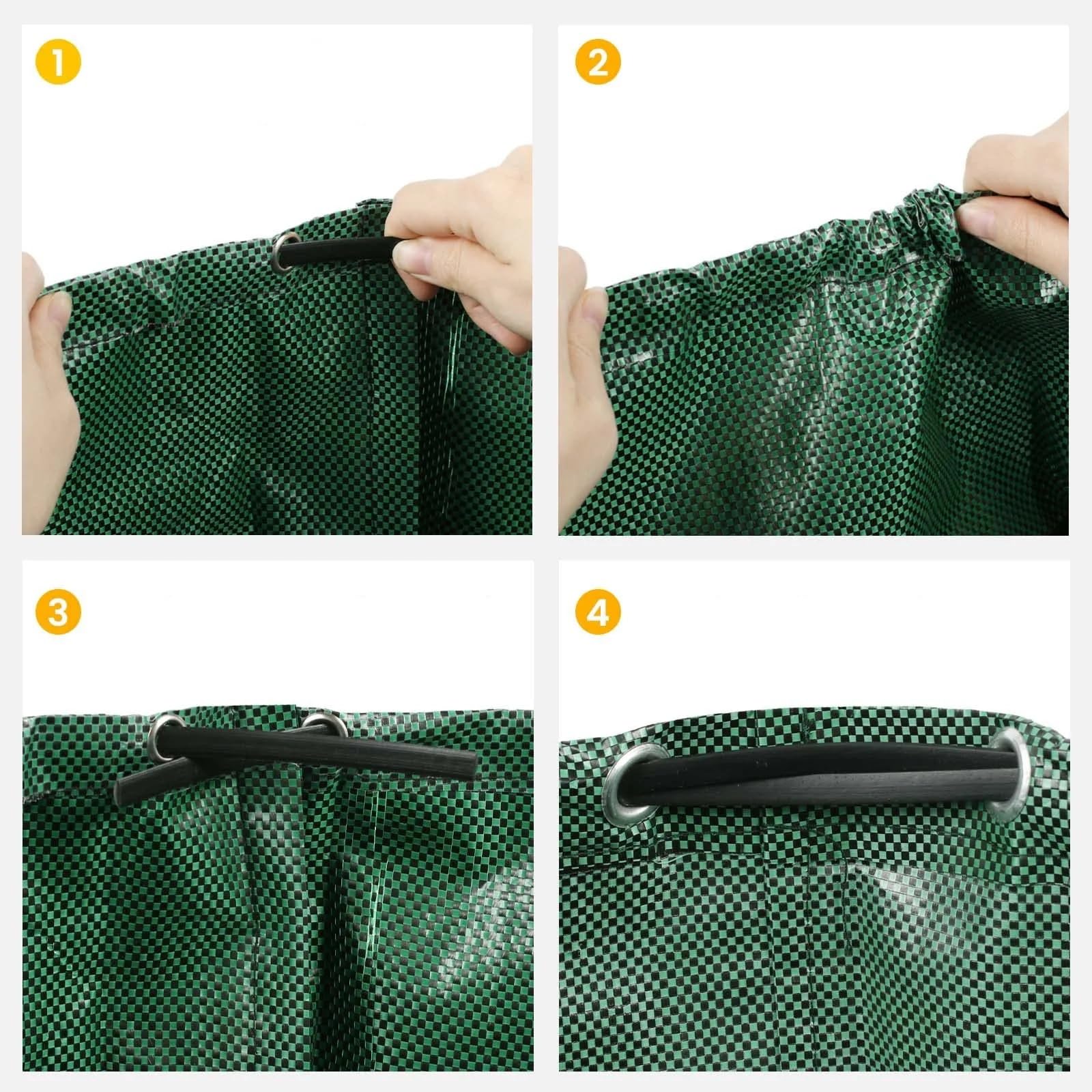 Bolsa de desechos de jardín Bolsa plegable hojas jardín