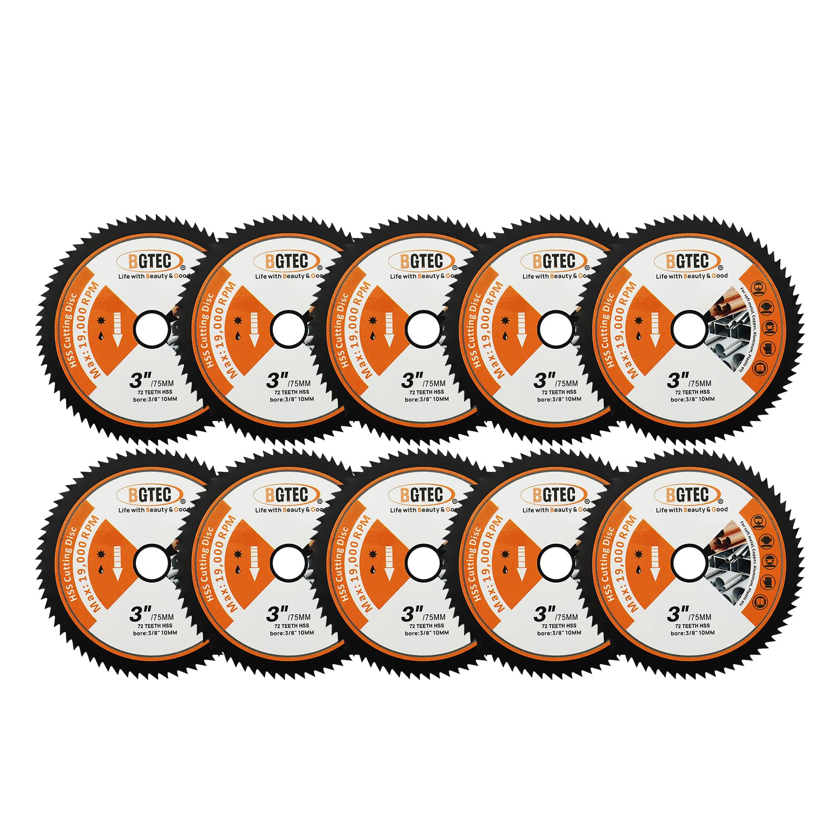 BGTEC Metal & Wood Cutting Wheels - 4 Blades -25 BGTEC Metal & Wood Cutting Wheels - 4 Blades -25