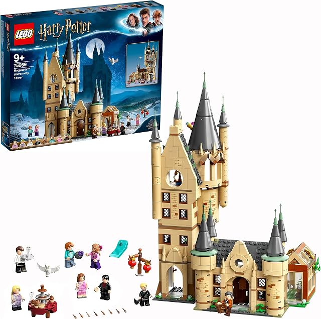 LEGO 75969 Harry Potter Hogwarts Astronomy Tower Castle Toy, Compatible with Great Hall and Whomping Willow Sets, Wizarding World Gifts for Girls & Boys