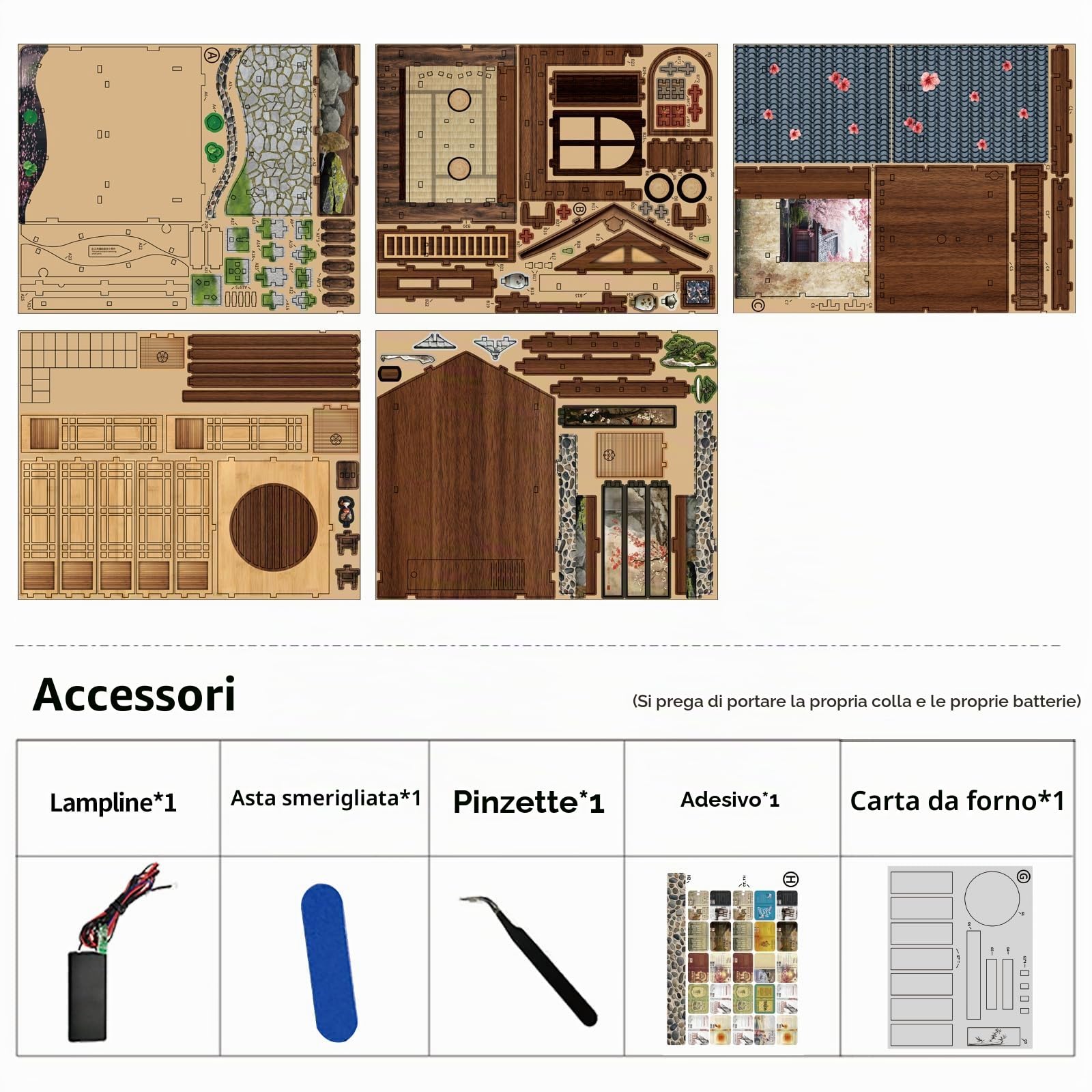 Book Nook Kit-Casa delle bambole in stile giapponese con luci a LED, puzzle 3D in legno,book nook diy kit，kit di bricolage per adulti, regali di Natale e compleanno