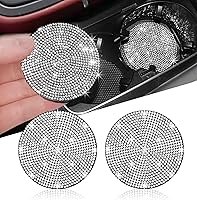 Vista 7 de NBTEPEM 2 posavasos de auto con diamantes de imitación, 2.75 pulgadas, antideslizantes, a prueba de golpes, universal, a la moda, para auto