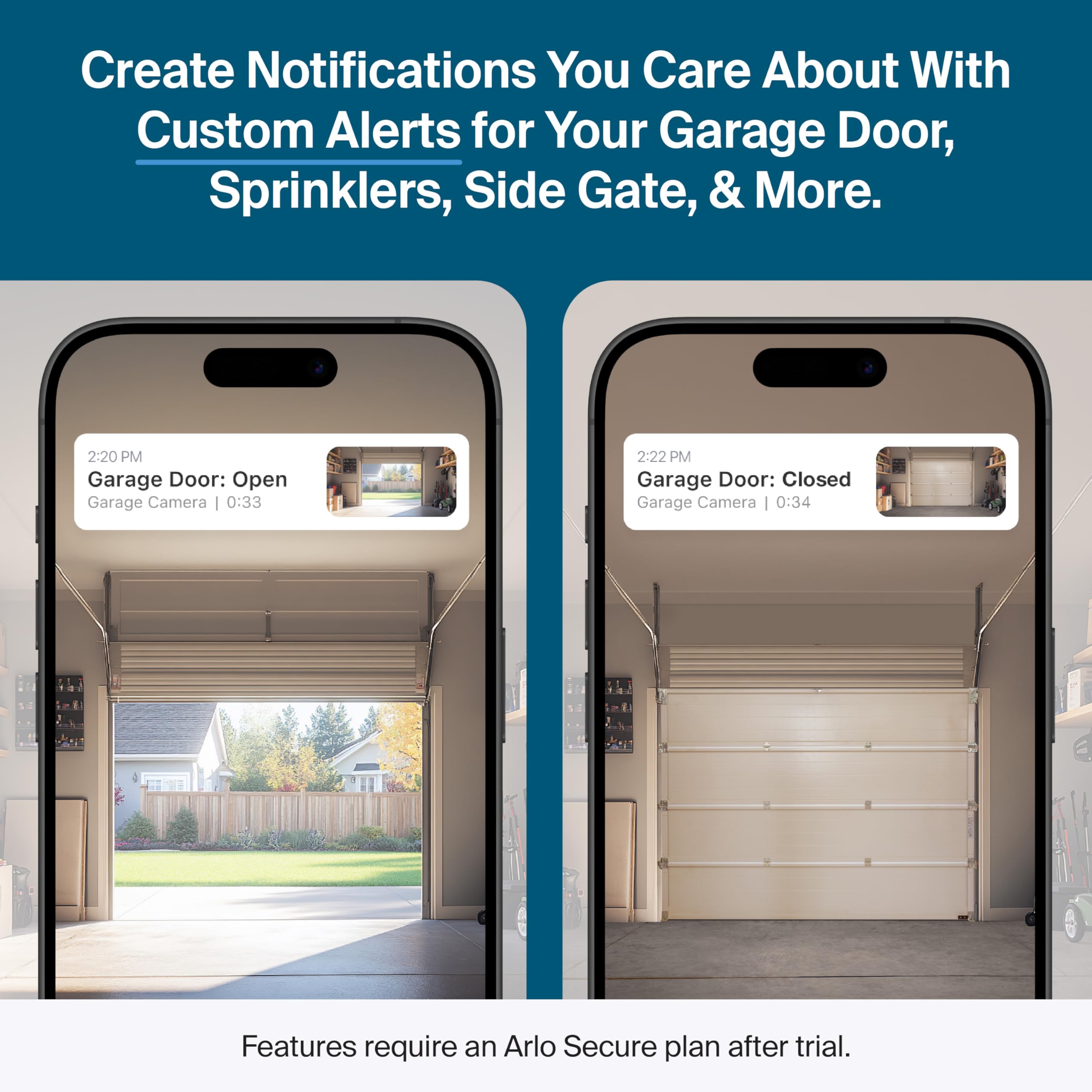 Arlo Pro Security Camera (6th Gen - 2025 Release) - 2K HDR, Battery Power, Event Captions, Emergency Response, 1-Month Trial of Secure Plan, 160° Field of View, Dual-Band WiFi, Spotlight, 3 Cam, White