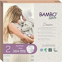 Vista 24 de Pañales Bambo Nature, talla 0, 24 unidades Premium Pack de 5 para bebé