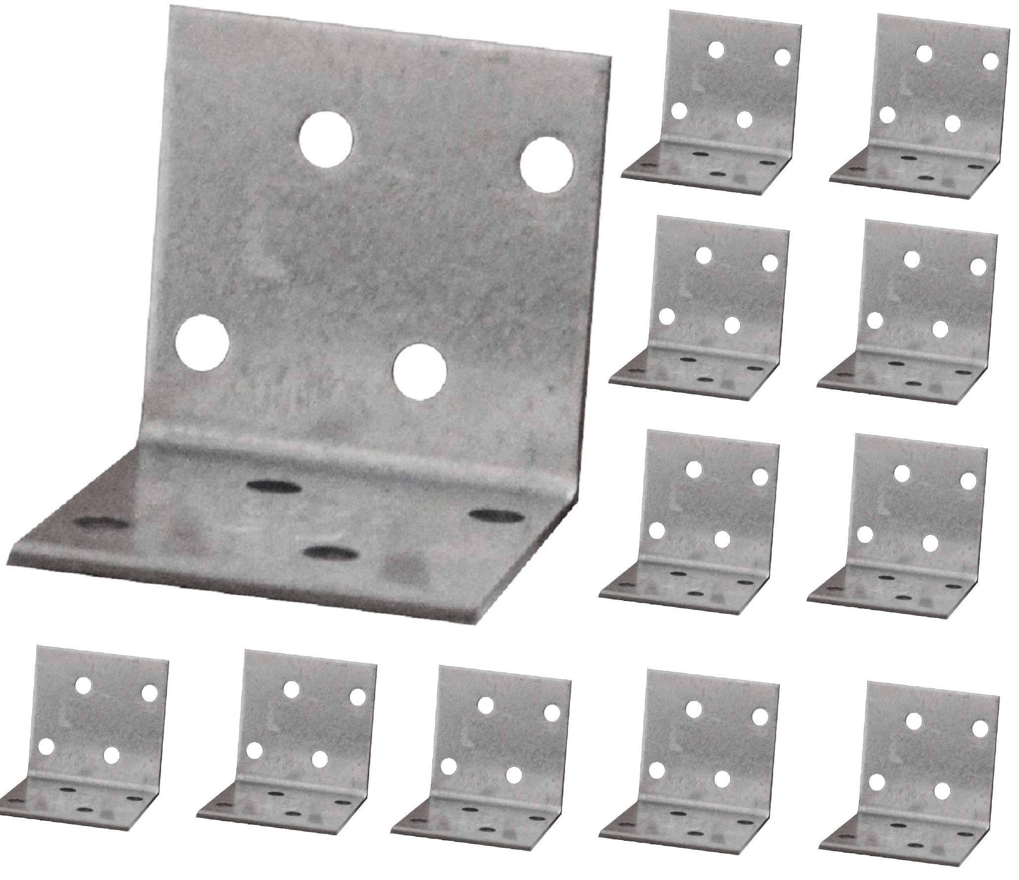 LLB Angle Corner Brackets For Wood 70 X 70 X 55 X 1,5mm Pack Of 10