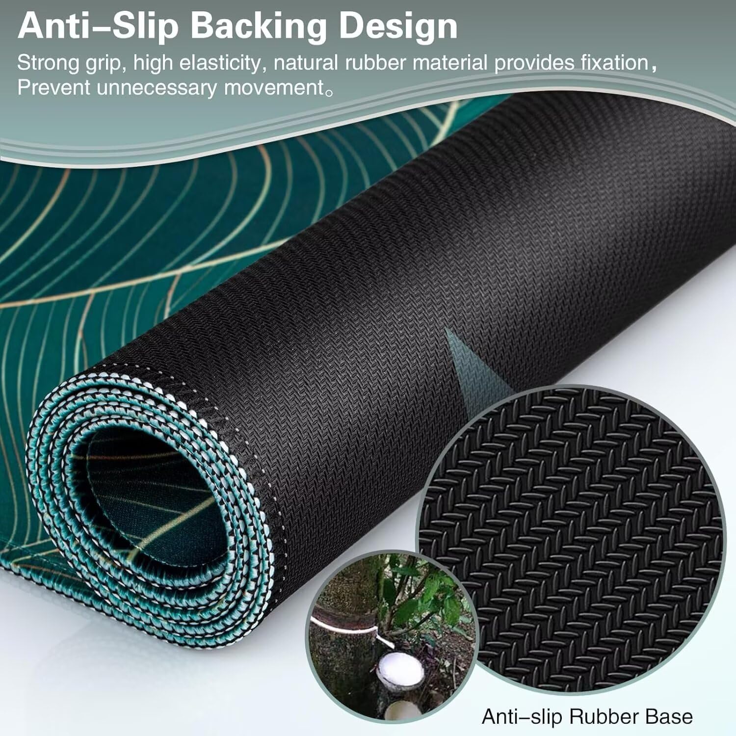 Alfombrilla de Ratón para Juegos 1500x800x3mm, Árbol Alfombrilla de Ratón Luna, Alfombrilla de Ratón de Sobremesa para portátil, Alfombrilla de Ratón con Base de Goma Antideslizante Regalo VO-341
