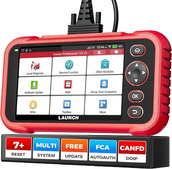 LAUNCH OBD2 Scanner 2023 CRP123E Elite ABS SRS Airbag TCM