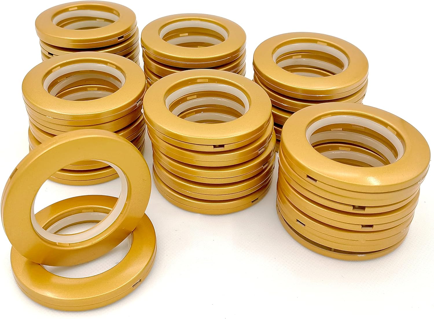 32 PCS Curtain Eyelet Rings, Curtain Grommets, Inner Diameter 19/16"(40mm),Low