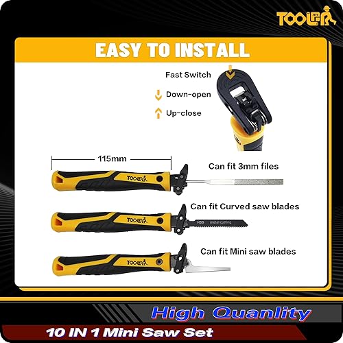 Miniatura 17 de Juego de limas, juego de limas y sierra. lima de metal, herramientas de limas de metal para acero, limas de acero profesionales Juego de archivos 8