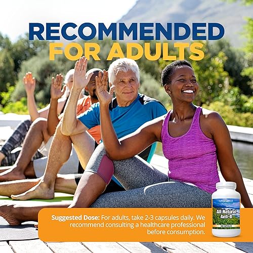 Miniatura 3 de LifeSource Vitamins Anti-B totalmente natural para apoyo inmunológico, 14 ingredientes naturales con equinácea y extracto de ajo, 360 cápsulas de