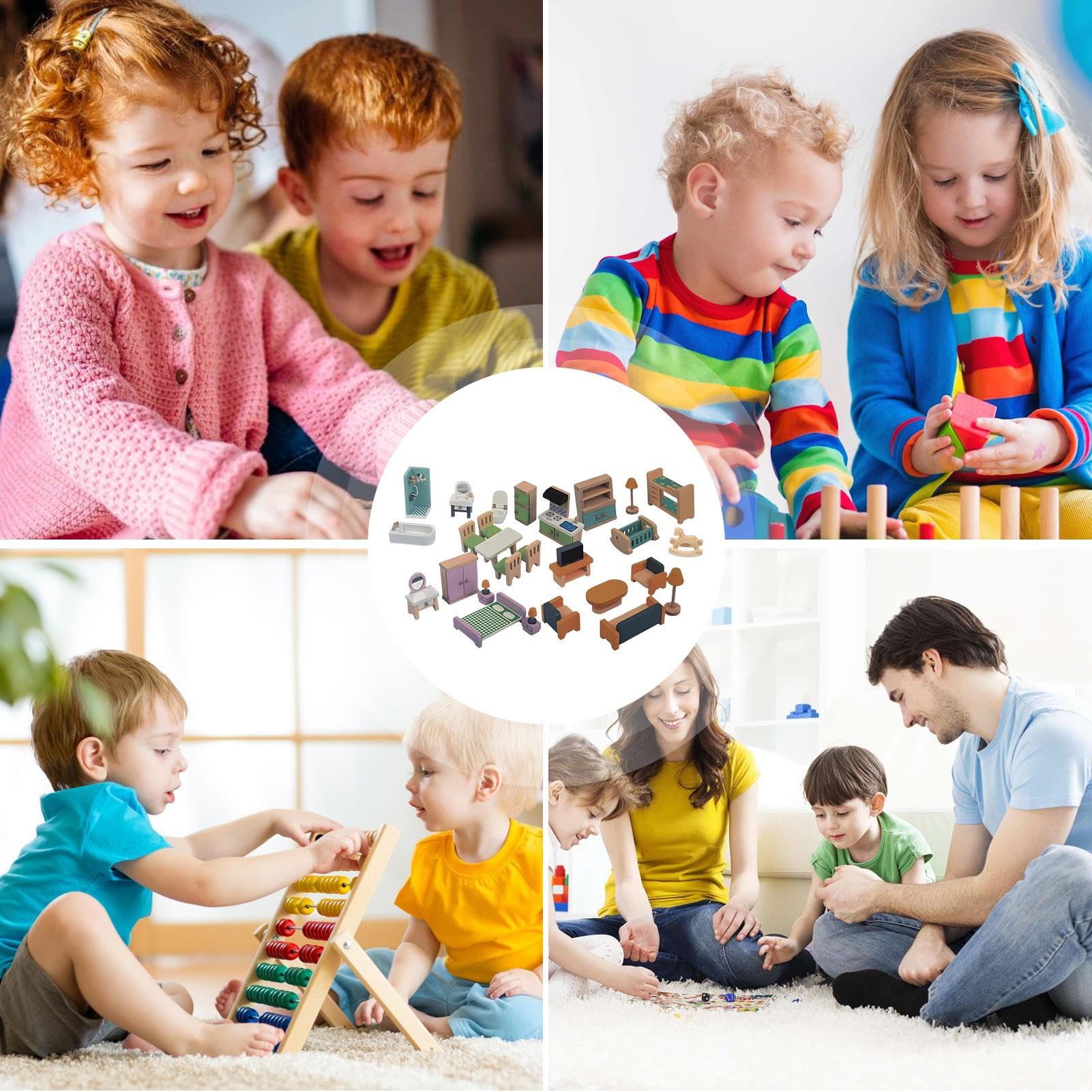 Mobili per Casa delle Bambole Casa delle Bambole Realistica con Giochi