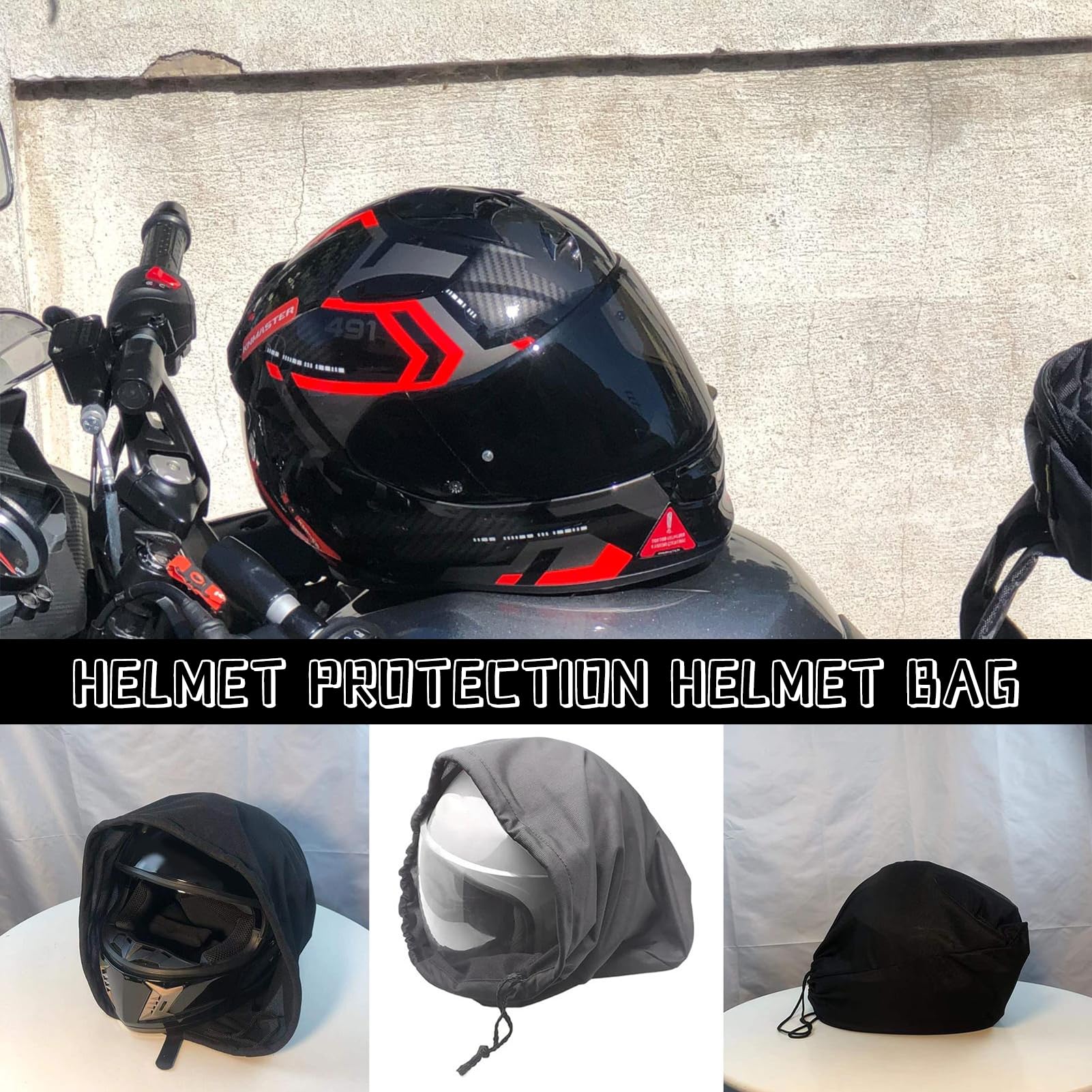 Helmtasche, Helmtasche Motorradhelm, Motorradhelm berzug, Universal  Helmtasche,Helmrucksack Tasche,Kordelzug Rucksack Tasche,Fahrradhelme Tasche,Tragbarer  Rucksack,Tasche Helmsack Mit Kordelzug : Amazon.de: Auto & Motorrad
