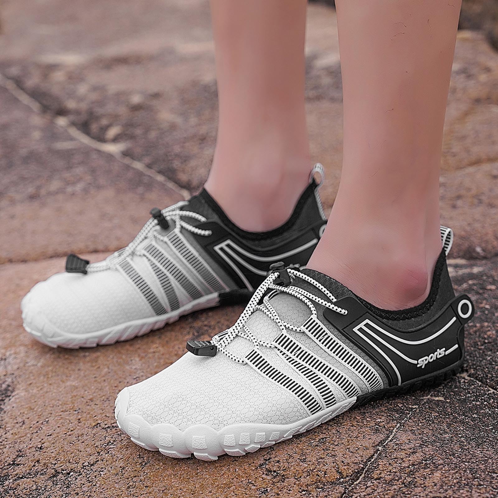 Scarpe da Scoglio Uomo Scarpette Mare Acqua Antiscivolo Donna Traspiranti per Piscina Entrare in Ciabatte Scogli Fiume Ragnetti Ginnastica Immersione con Sassi Scarpetta di Gomma Il Spiaggia