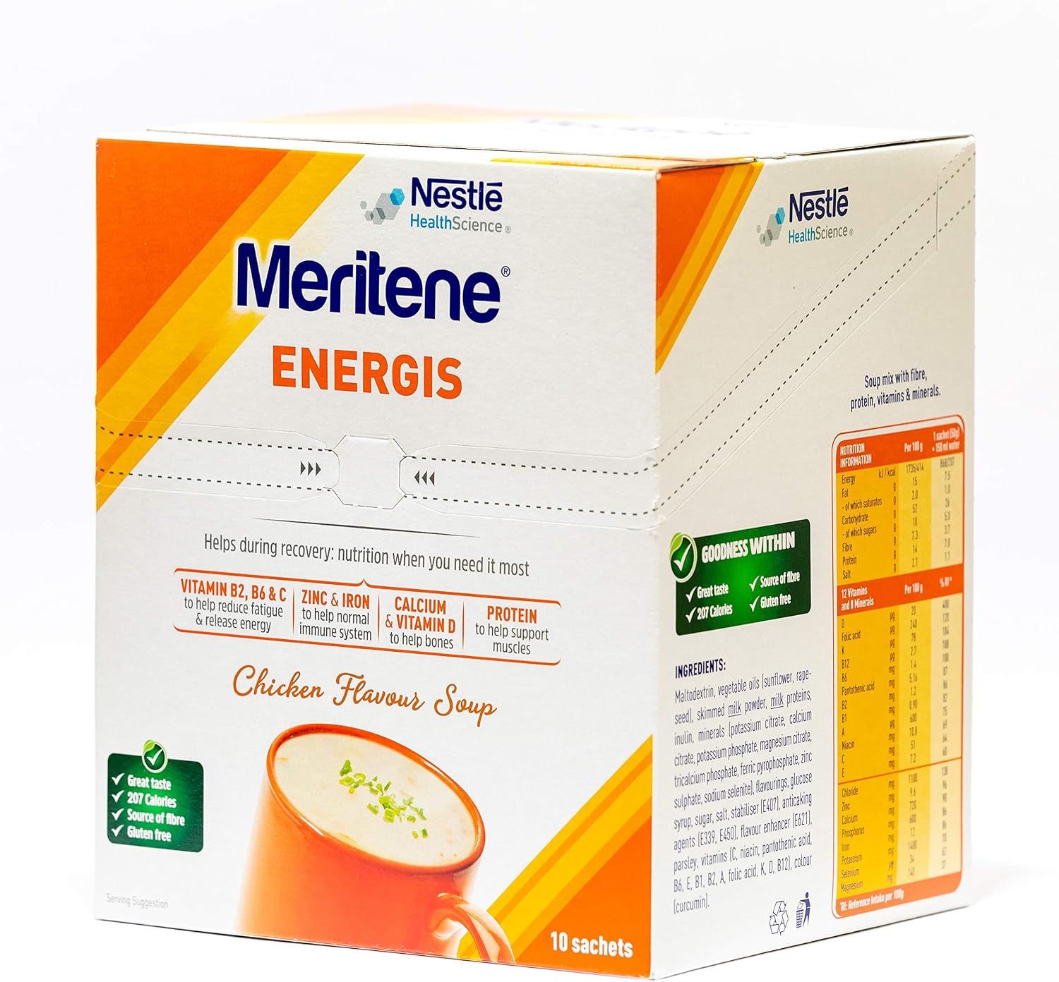 Meritene Energis Chicken Meal Replacement, 500 g (Pack of 1) - Image 3