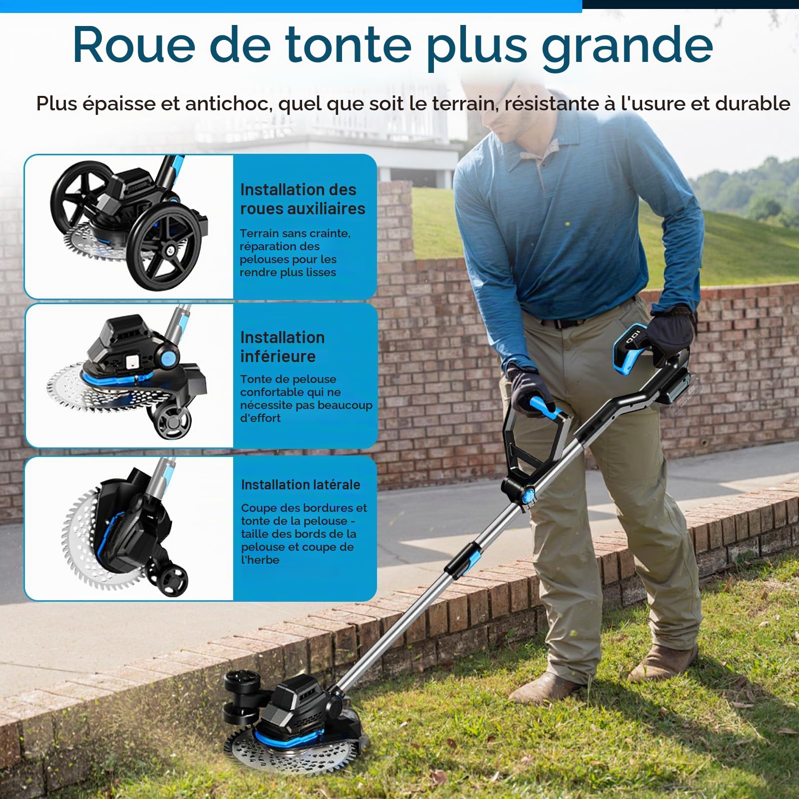 Débroussailleuse sans Fil pour Makita 18V (sans Batterie)