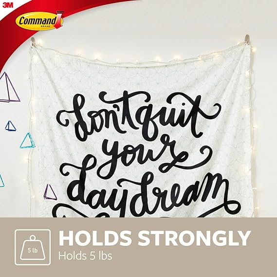 Command Large White Designer Hooks, 1 Hook, 2 Strips