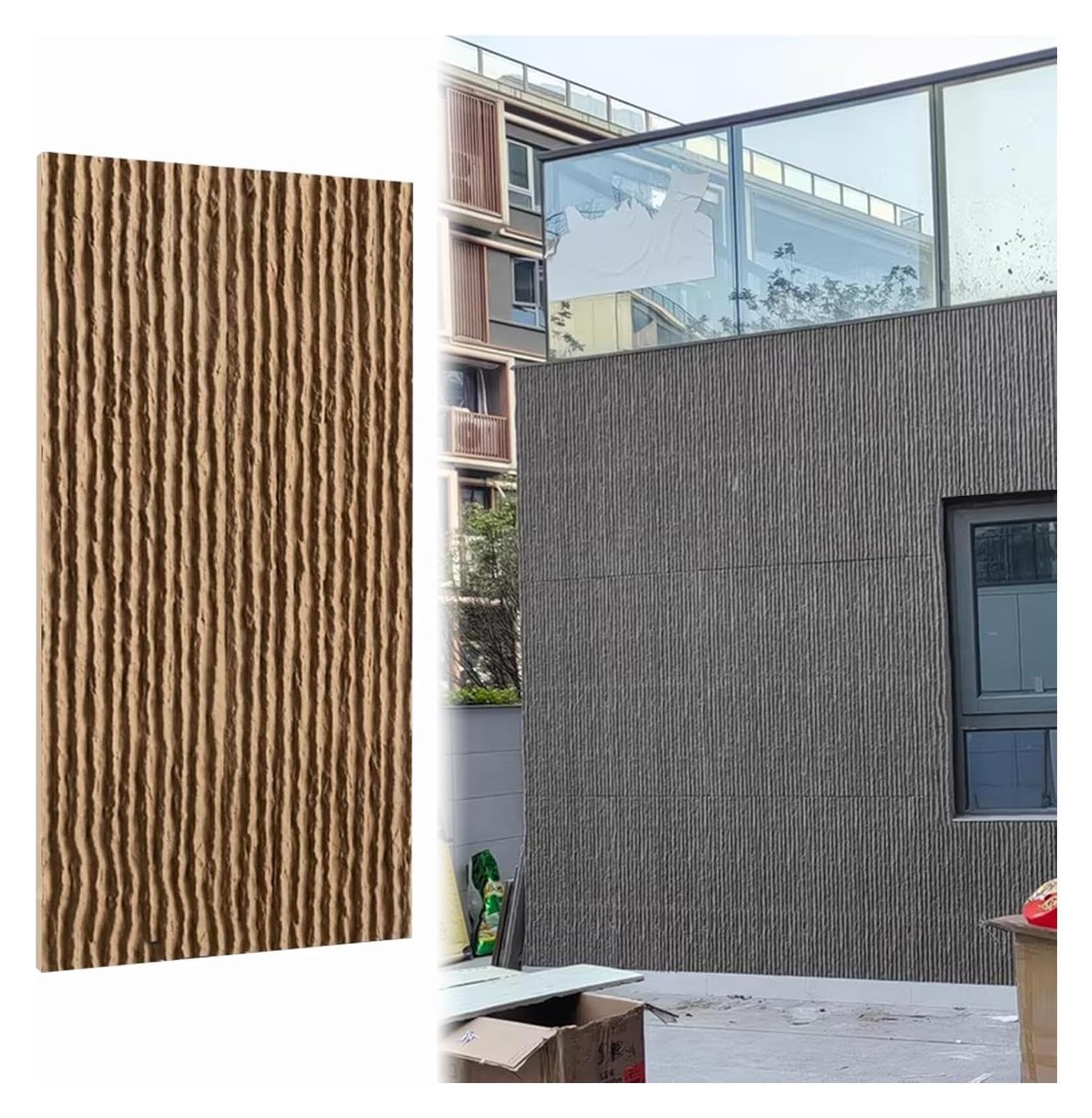 Duże panele ścienne w paski 120x60cm 3D, dekoracyjna tapeta DIY