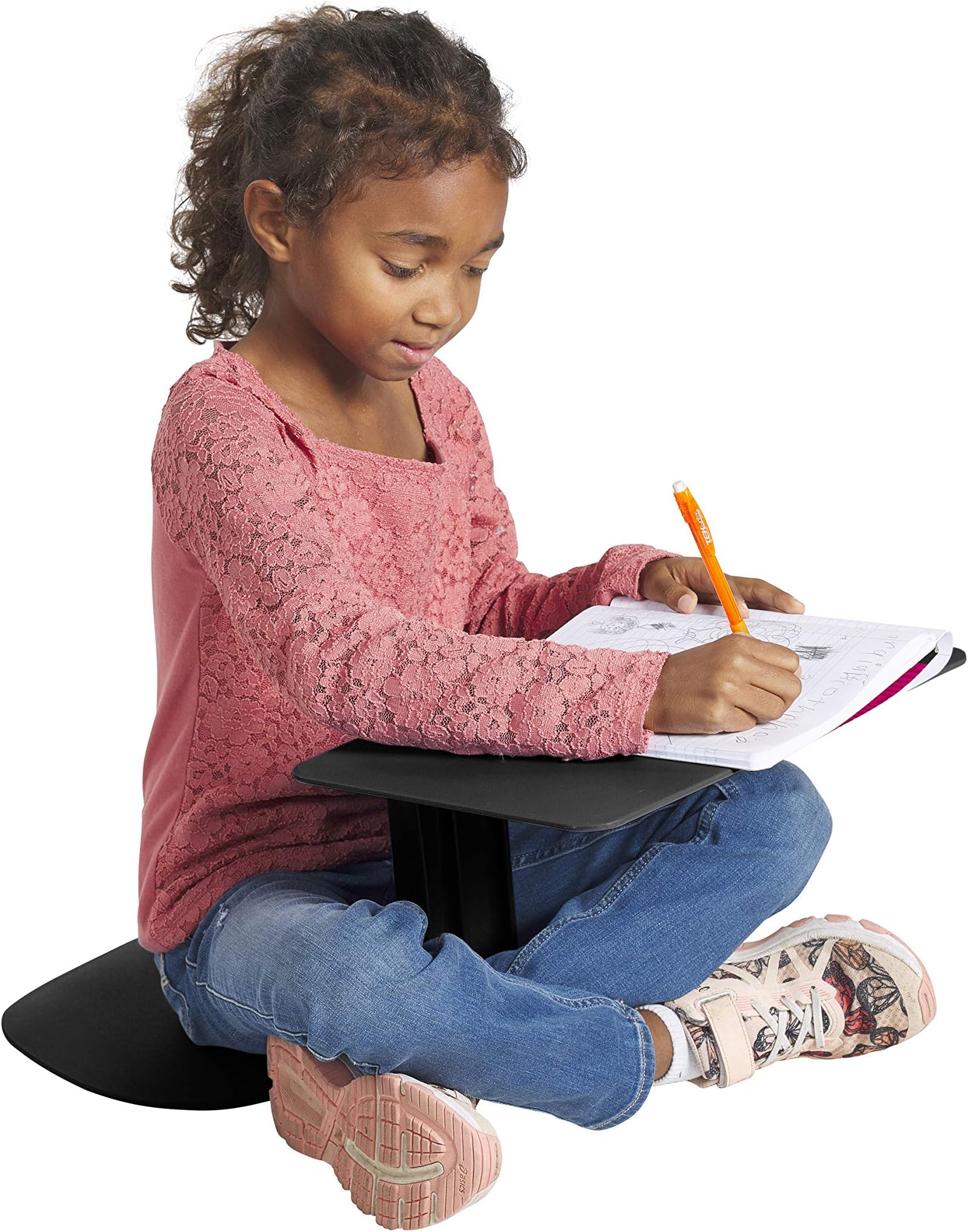 ECR4Kids The Surf - Portable Lap Desk/Laptop Stand/Writing Table, Black (10-Pack)