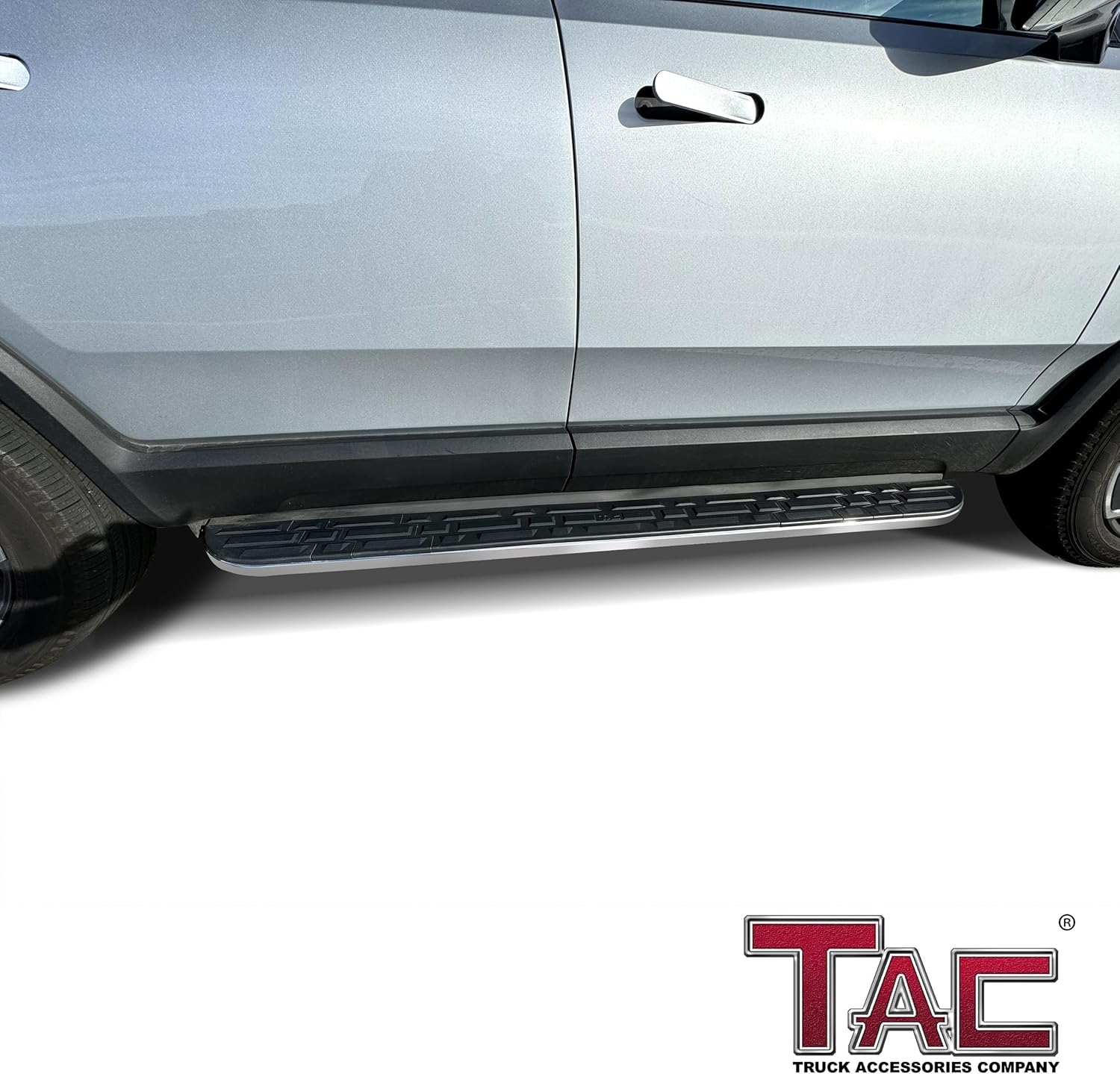 TAC Cobra Running Boards Compatible with 2022-2024 RIVIAN R1S R1T SUV Side Steps Nerf Bars Step Rails Aluminum Black Off-Road Exterior Accessories (2pcs)