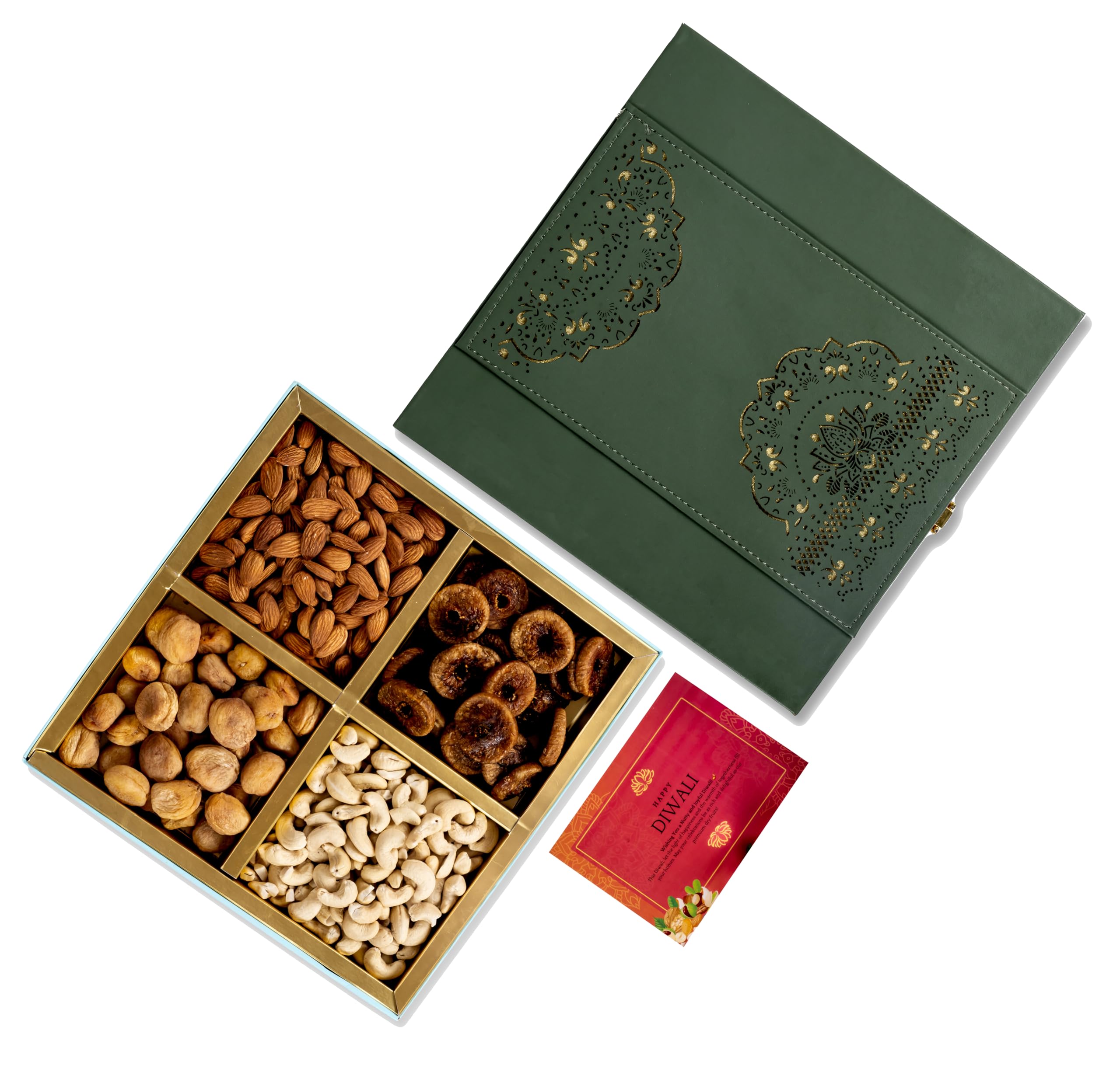 Fruitri Premium Dry Fruit Gift Boxes with Dry Fruits - Almond, Cashew, Fig, Apricot, Mix Dry Fruits gift Pack, Diwali day dryfruit combo Gift hamper (4x150g, 10x10x2 Inches) (B0CJ7VXN1J) Amazon Price History, Amazon Price Tracker