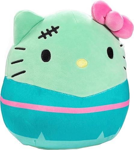 Miniatura 2 de Squishmallows Hello Kitty FrankenKitty de 8 pulgadas, con licencia oficial de Kellytoy Sanrio, juguete de peluche suave y coleccionable, añádelo a