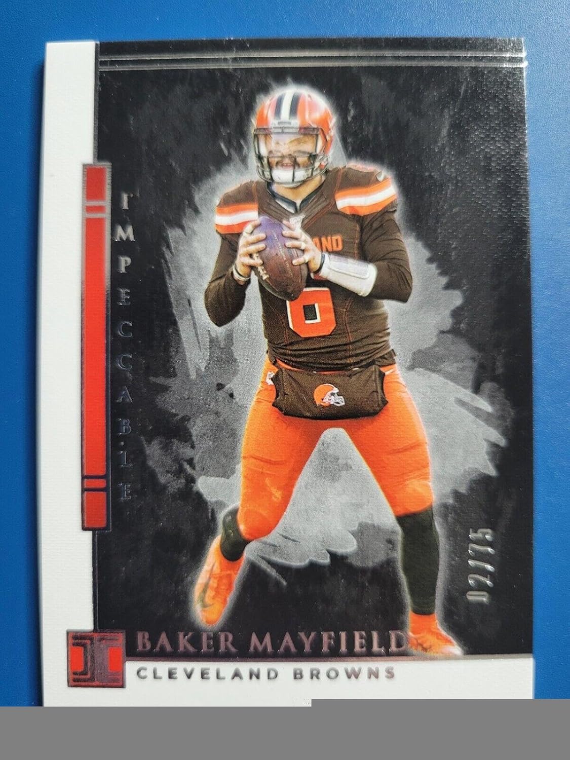 Baker Mayfield 2020 PANINI IMPECCABLE BASE SET #D /75 CLEVELAND BROWNS! - Football Cards