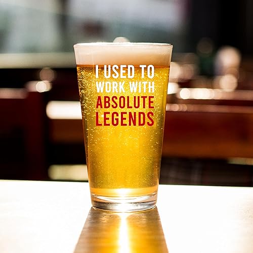 Miniatura 3 de I Used To Work With Absolute Legend - Vaso de cerveza de 16 oz para compañeros de trabajo para jubilación, nuevo trabajo, adiós, lugar de trabajo,