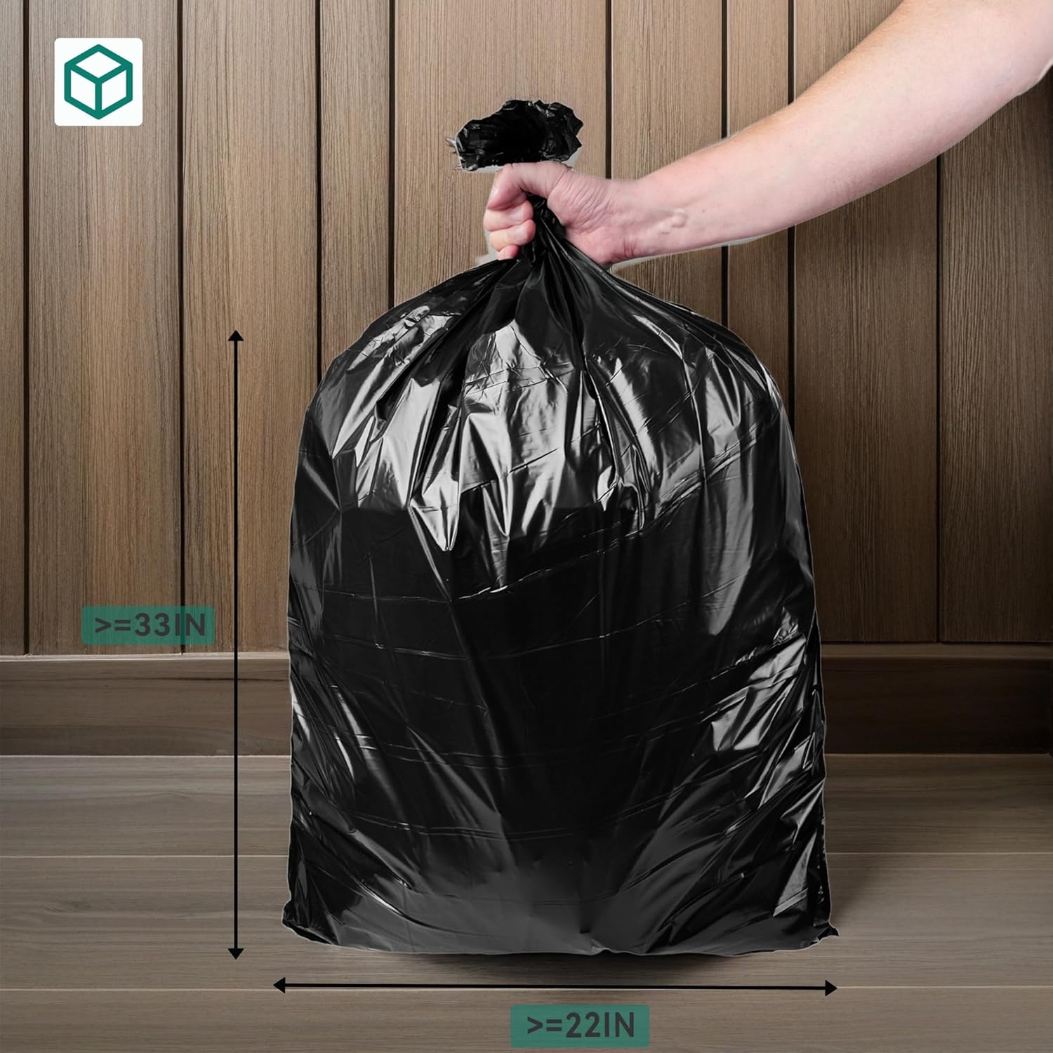 YITAHOME Outdoor Trash Bin with Layered Lid & Drip Tray 33 Gallon, Resilient Waterproof Garbage Can for Kitchen, Patio, Deck, Backyard, Dark Brown