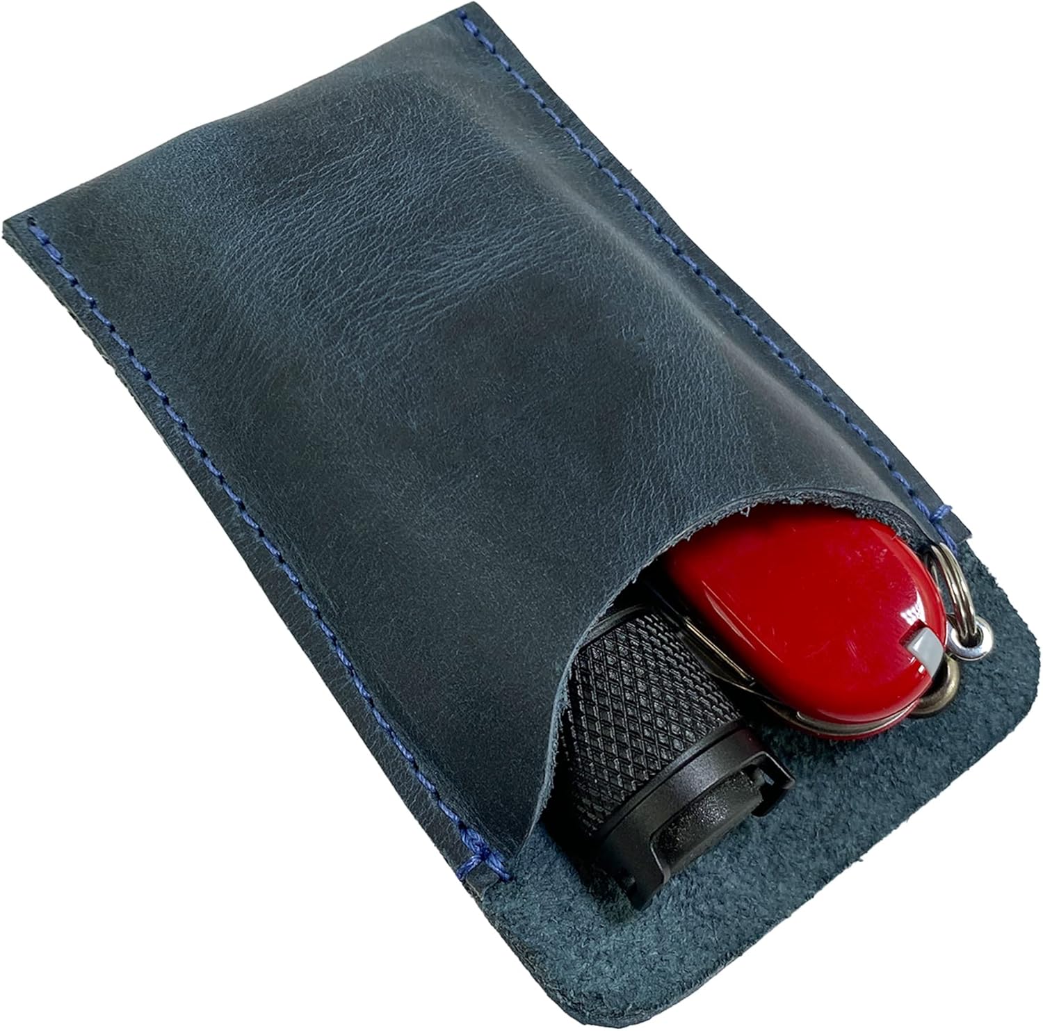 Hide & Drink, EDC Pocket Slip, Multitool Sleeve & Pen Holder for Everyday Use, Camping Accessories, Small Tool Organizer, Full Grain Leather, Handmade