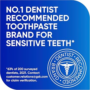 Sensodyne Sensitive Whitening Toothpaste, Repair & Protect Whitening 75 ml (Pack of 4)