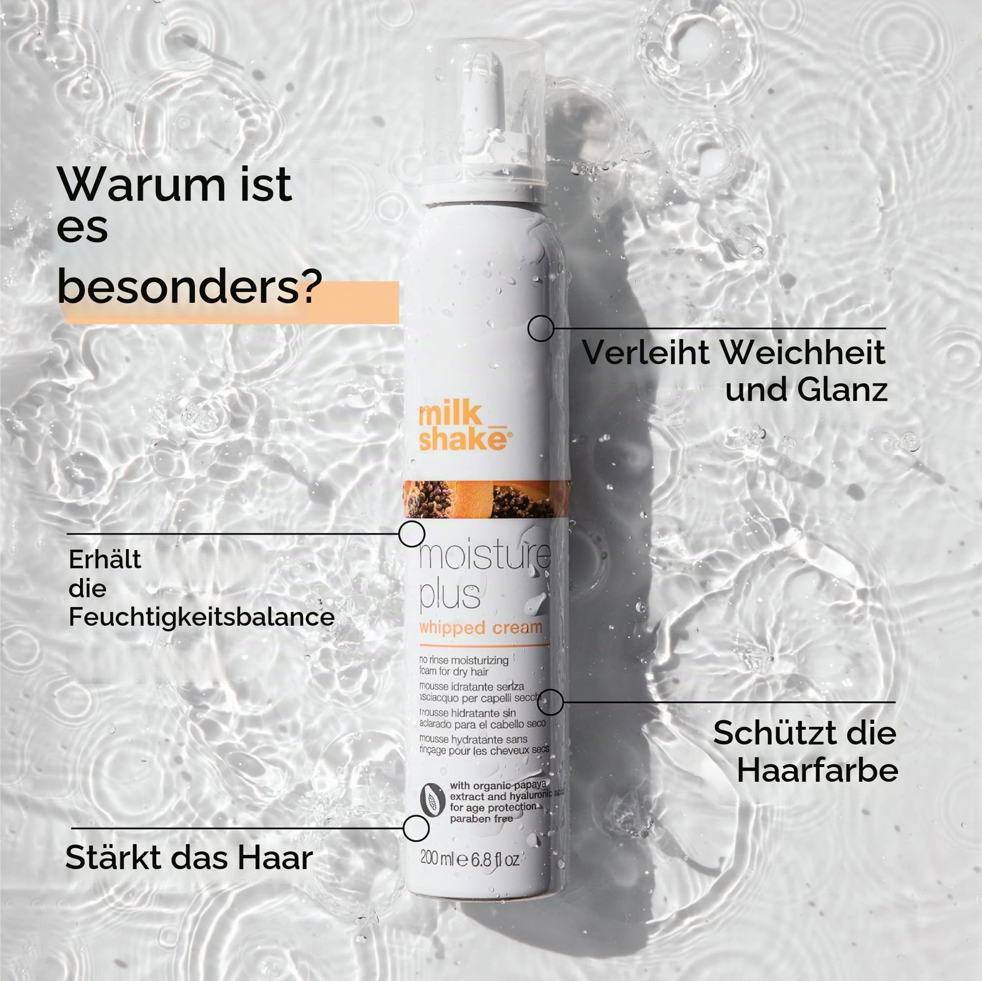 Milk Shake Moisture Plus Schlagsahne, 200 ml (1er Pack)