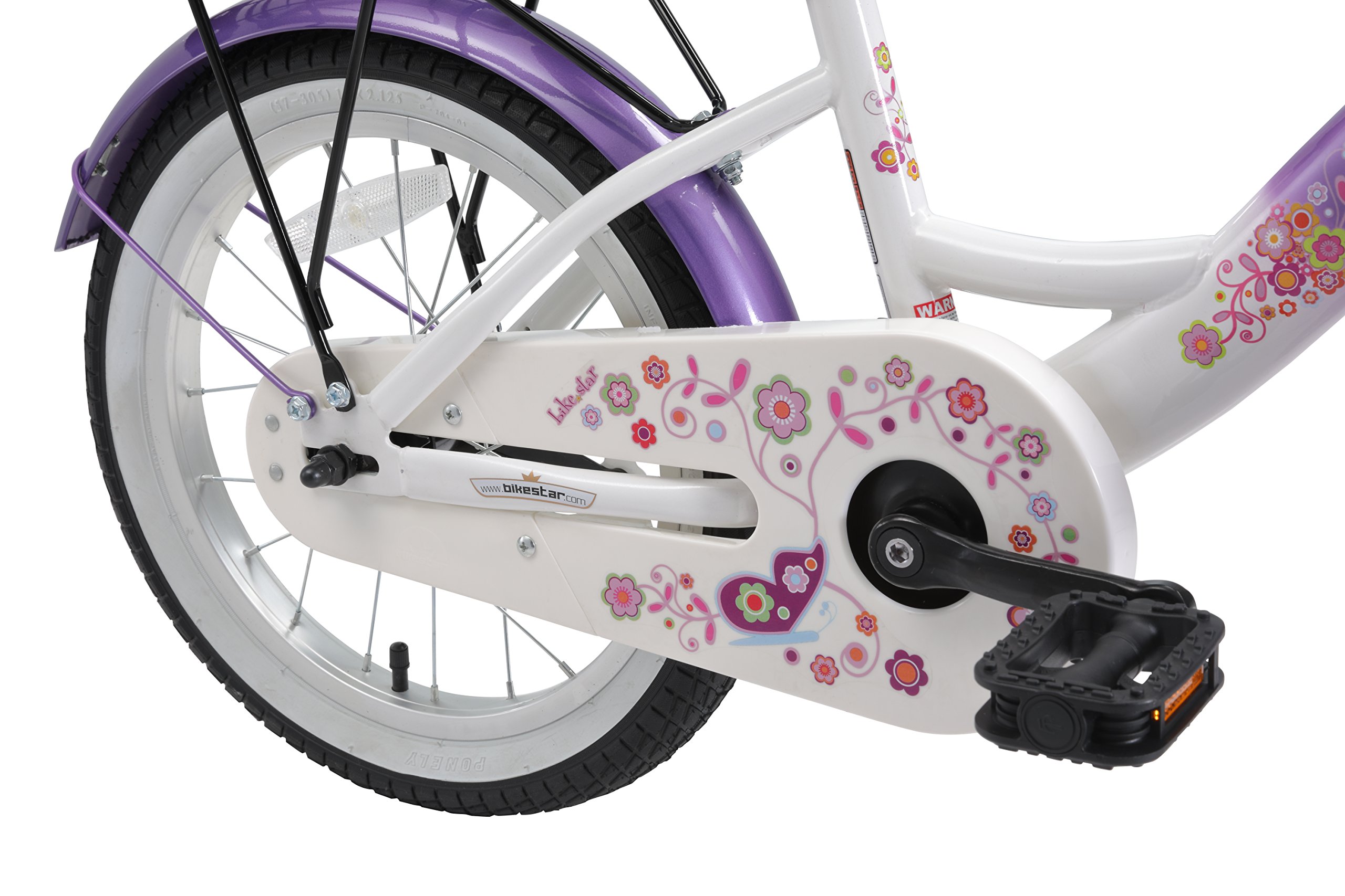BIKESTAR Kinderfahrrad für Mädchen ab 4-5 Jahre | 16 Zoll Kinderrad Classic | Fahrrad für Kinder | Risikofrei Testen