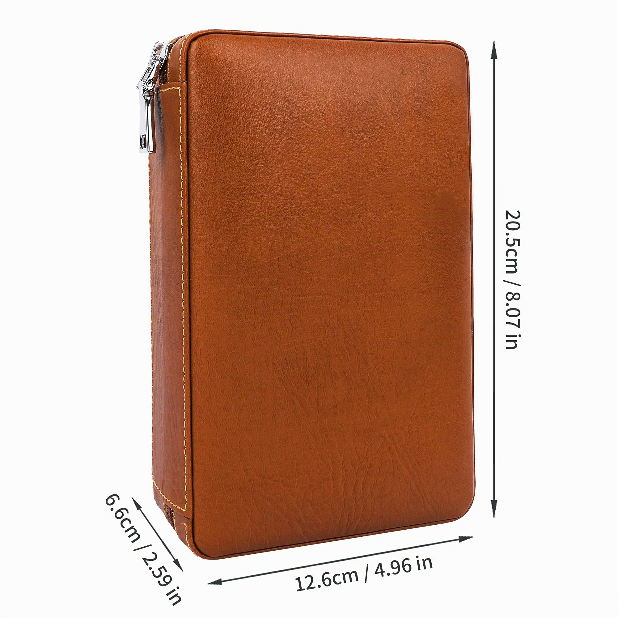 Estuche Portátil de Viaje para 4 Puros, Cortapuros, Humidificador de Puros con Cortapuros y Humidificador, Regalo para Novios, Regalo de Cumpleaños