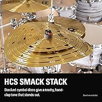 Vista 3 de Meinl Cymbals Paquete de platillos Smack Stack de 5 piezas con agujeros 20,3 cm, 25,4 cm, 30,5 cm, 35,6 cm, 40,6 cm — Acabado tradicional HCS