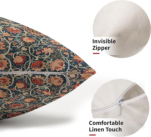 Miniatura 9 de Chinoiserie - Juego de 2 fundas de almohada de 20 x 20 pulgadas de color azul salvia, verde salvia, verde azulado, diseño de pájaro rojo fresa,