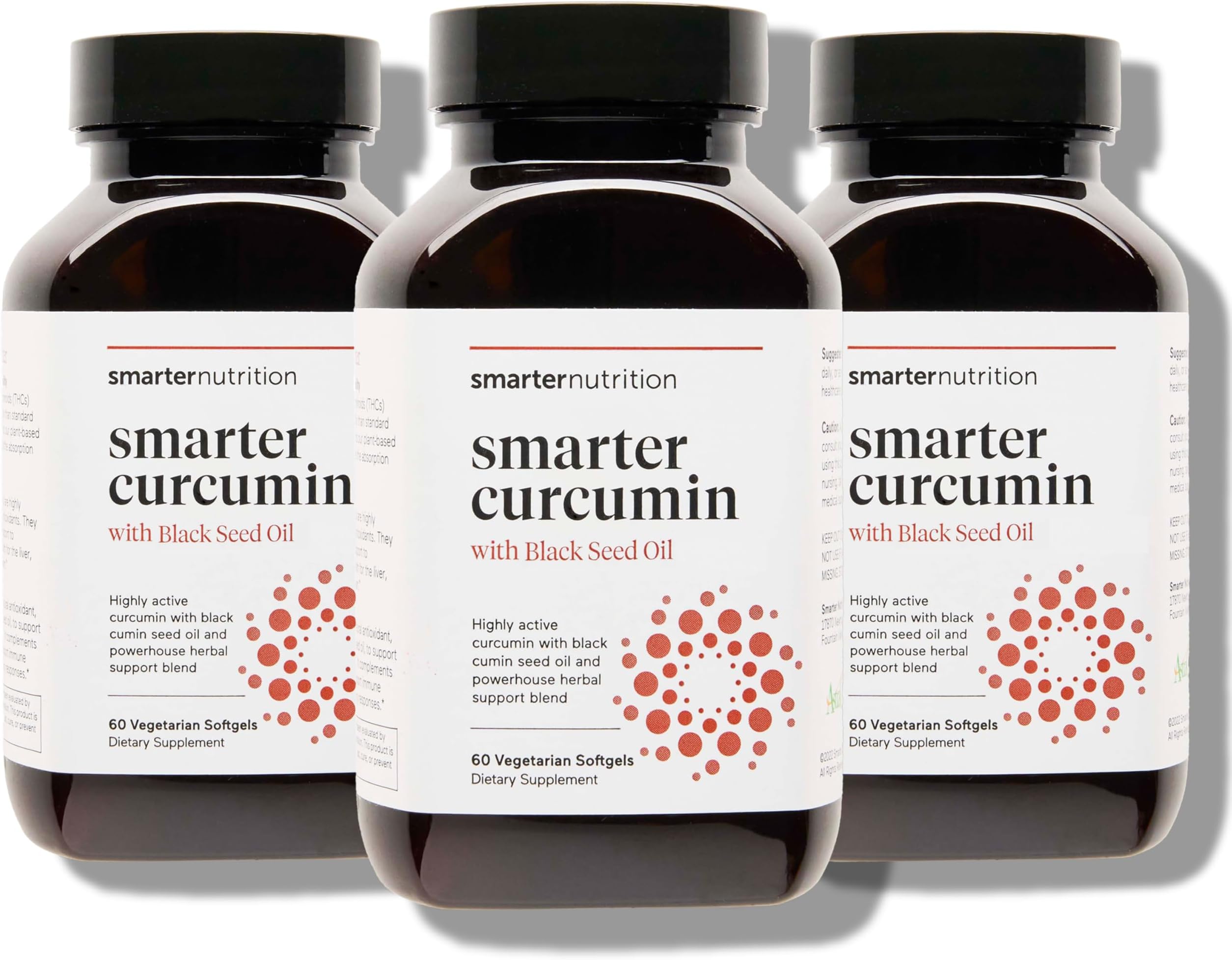 Smarter Turmeric Curcumin - Potency and Absorption in a SoftGel | The Most Active Form of Curcuminoid Found in the Turmeric Root | 95% Tetra-Hydro Curcuminoids (180 Count - 3 Month Supply)