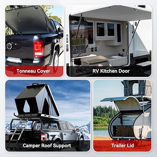 Miniatura 8 de Vepagoo amortiguador neumático, elevación para cubierta de camión, resistente, juego de 2unidades