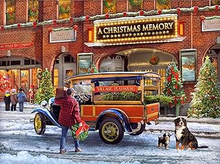 Springbok - Christmas Village Playhouse - 1000 Piece Jigsaw Puzzle- Nostalgic Holiday Scene