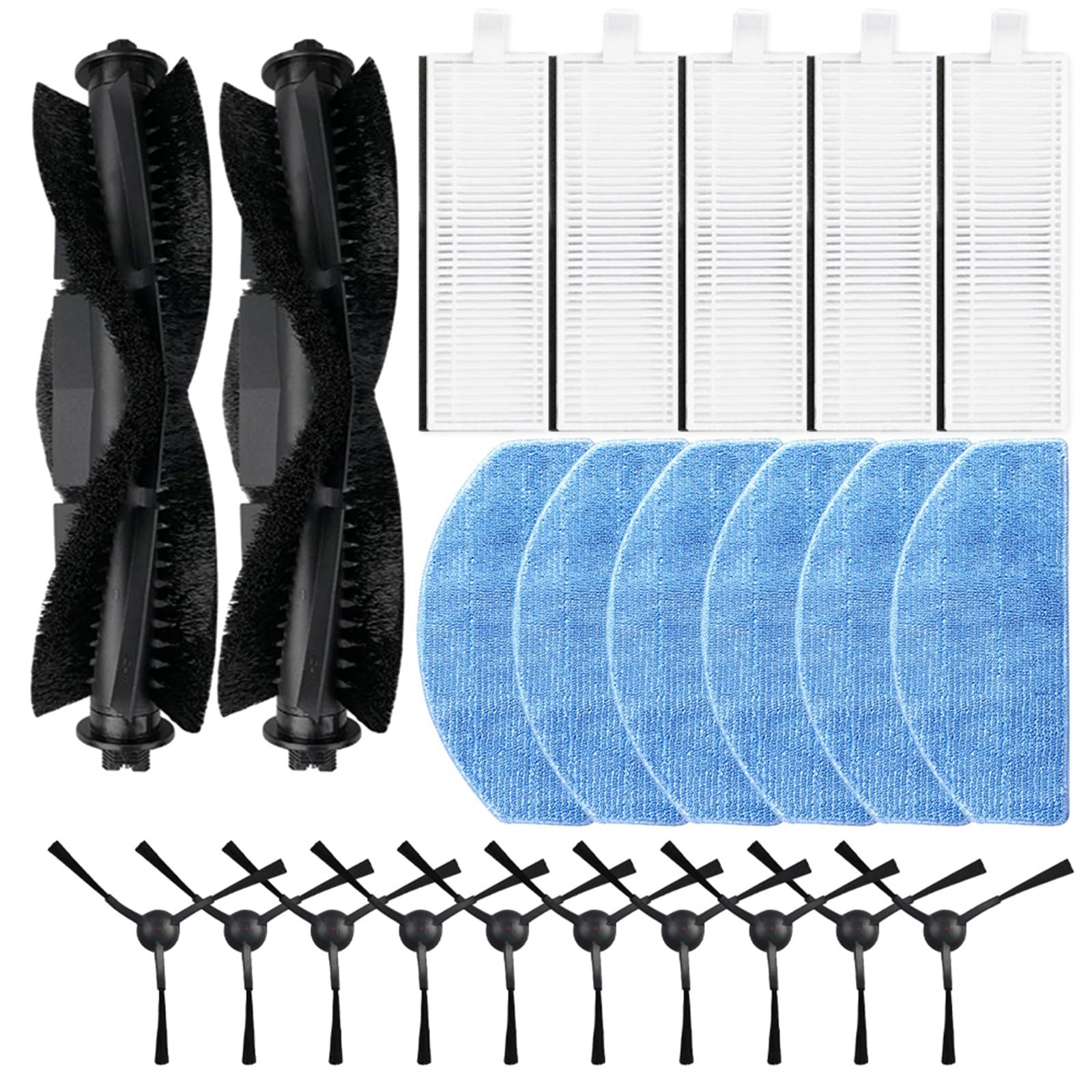 Części filtrów wkładek do mopa, dla Laresar, dla L6 Pro, dla Laresar, dla robota Evol 3 Robot zamiatający Akcesoria do odkurzaczy Części zamienne Robot Mop Czyszczący Pad(C)