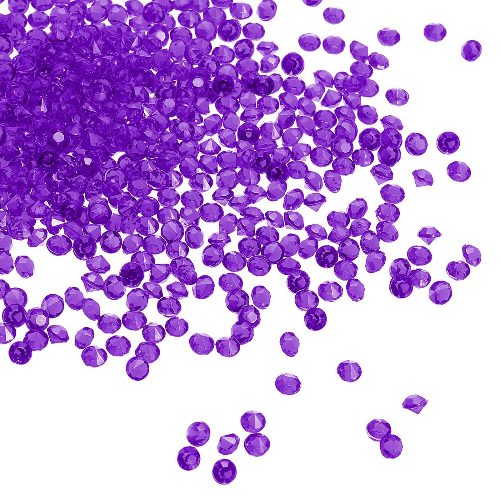PATIKIL 6000Pcs Acrylic Wedding Diamonds 3mm Table Scatter Confetti Crystals Vase Fillers Gems for Table Centerpiece Bridal Shower Party Dark Purple