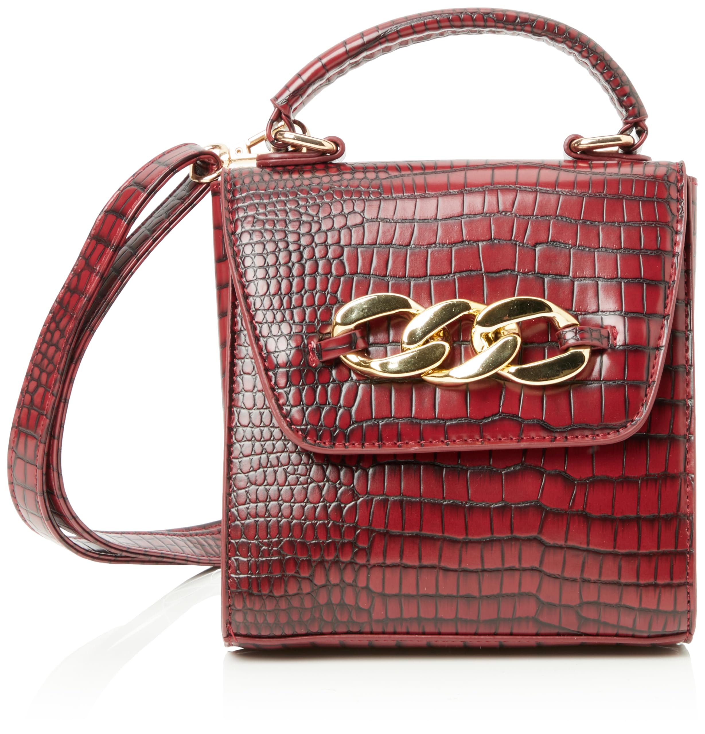 FENIA Women's Mini Handbag Shopper, DarkRed, One Size