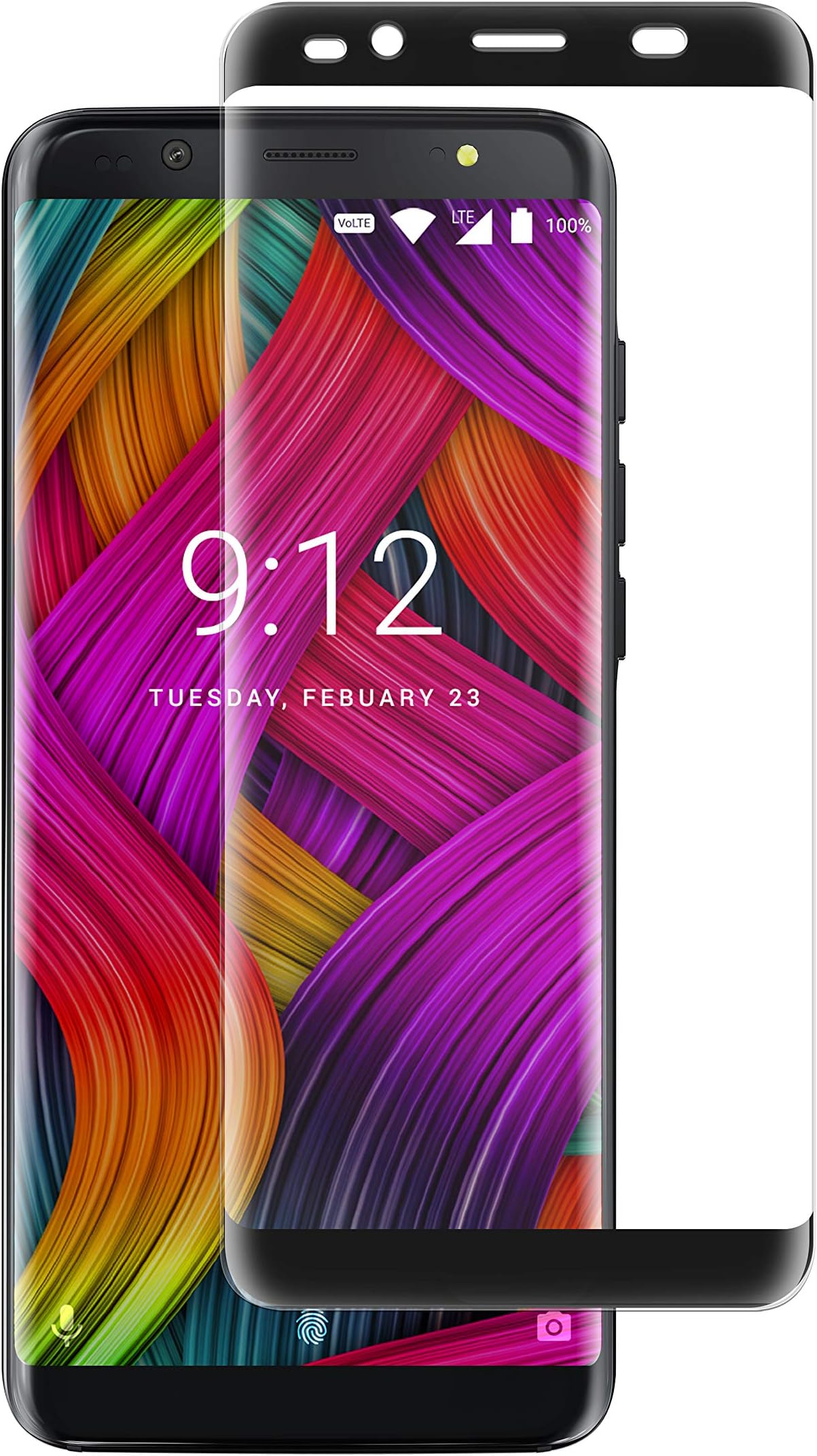 NUU Mobile G3 Tempered Glass Screen Protector- Black Border