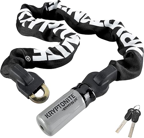 Miniatura 1 de Kryptonite Kryptolok 995 - Candado de cadena para bicicleta, 3 pies de largo, resistente, antirrobo, vendido, seguro, dorado, con llaves para
