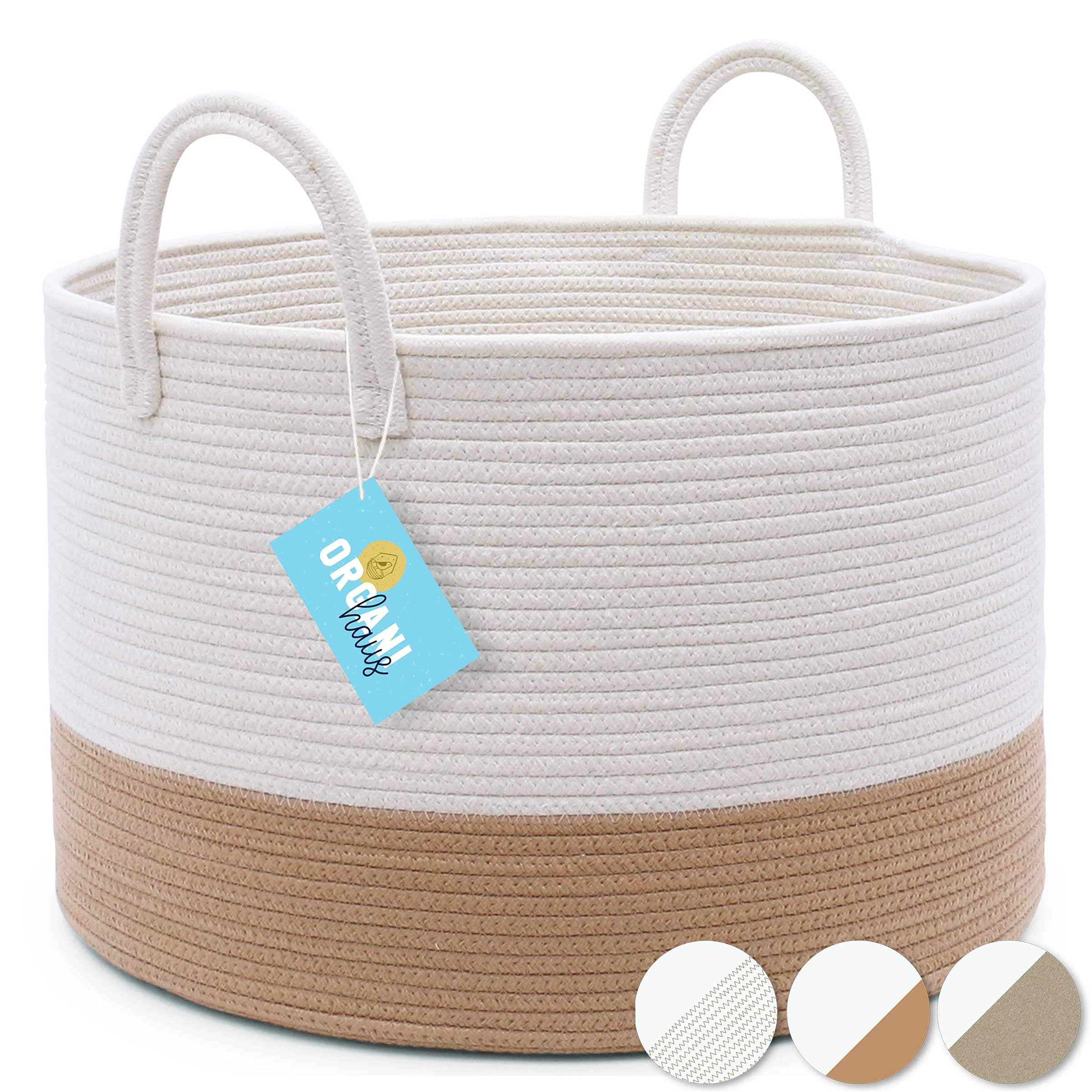 Buy OrganiHaus Decorative Baskets 20x13 Shoe Basket & Pillow Basket