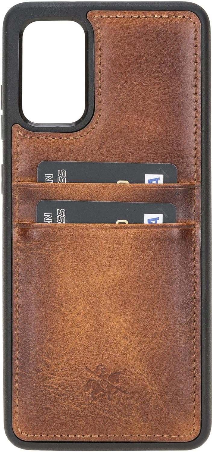 Onе-Dау Sаlе: Uр tо 60% оƒƒ Venito Capri Snap On Leather Wallet Case Compatible with Samsung Galaxy S20 Plus - Extra Secure with Padded Back Cover & RFID Protection (Antique Brown)