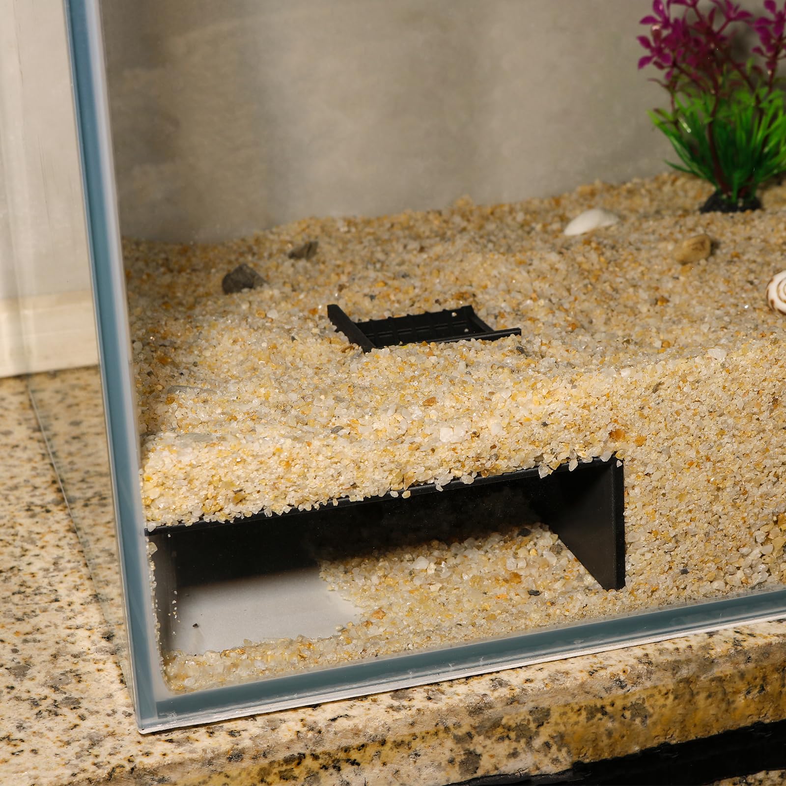 水槽用魚の隠れ家 エビの隠れ家 水槽トンネル 魚 エビの洞窟 隠しシェルター エビ カニ 熱帯魚 エビ水族館トンネル 用水槽装飾アクセサリー (ブラック,スタイル11) - 1