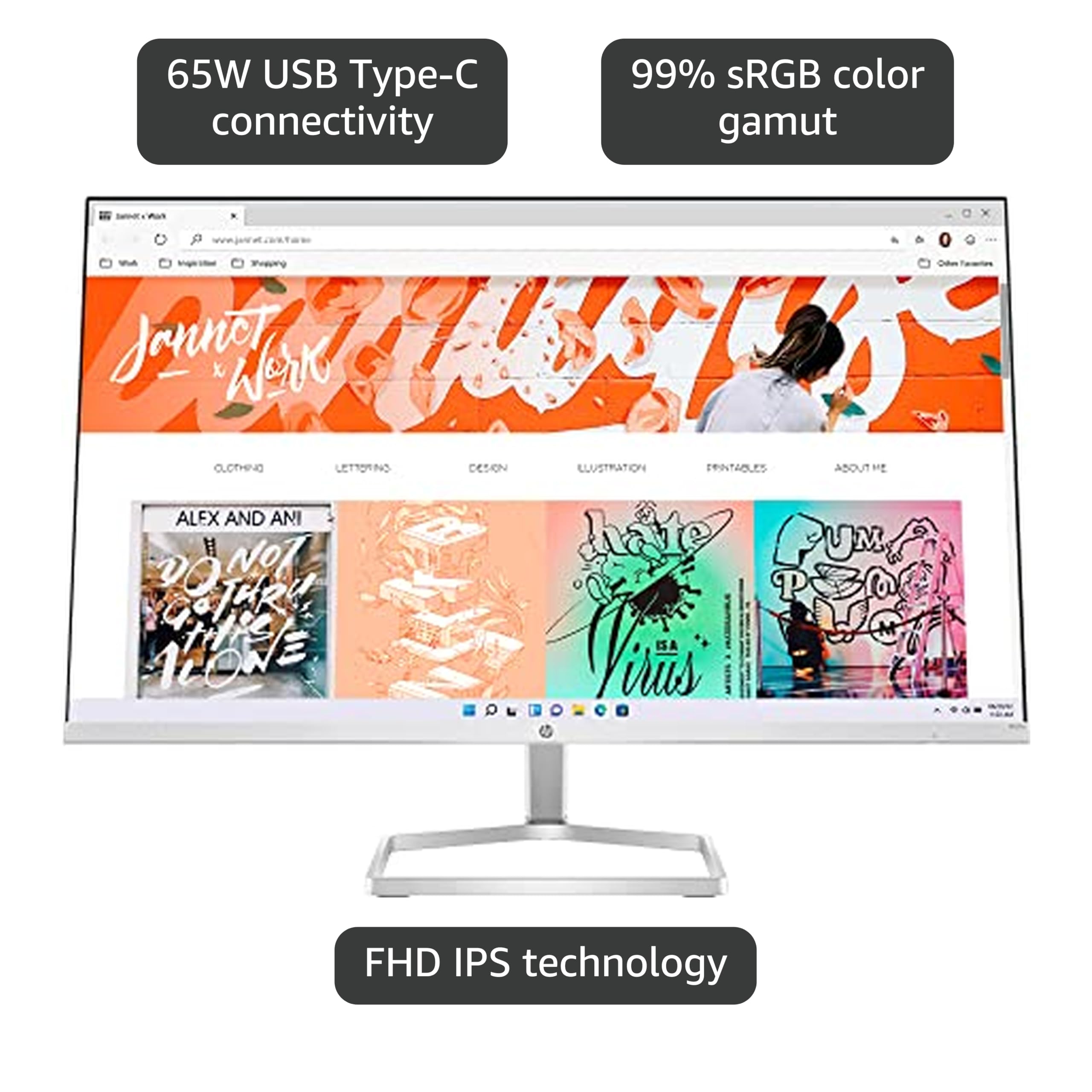 Amazon.com: HP 27-inch FHD Monitor with AMD FreeSync Technology