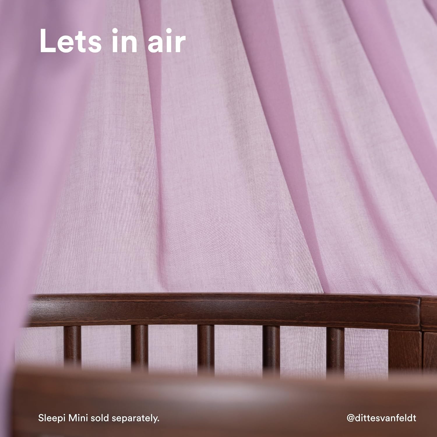 Stokke Sleepi Canopy V3, Lavender - Create a Cozy, Calm Environment for Baby - Easy to Assemble - Lightweight Fabric - Compatible with Sleepi Mini & Bed