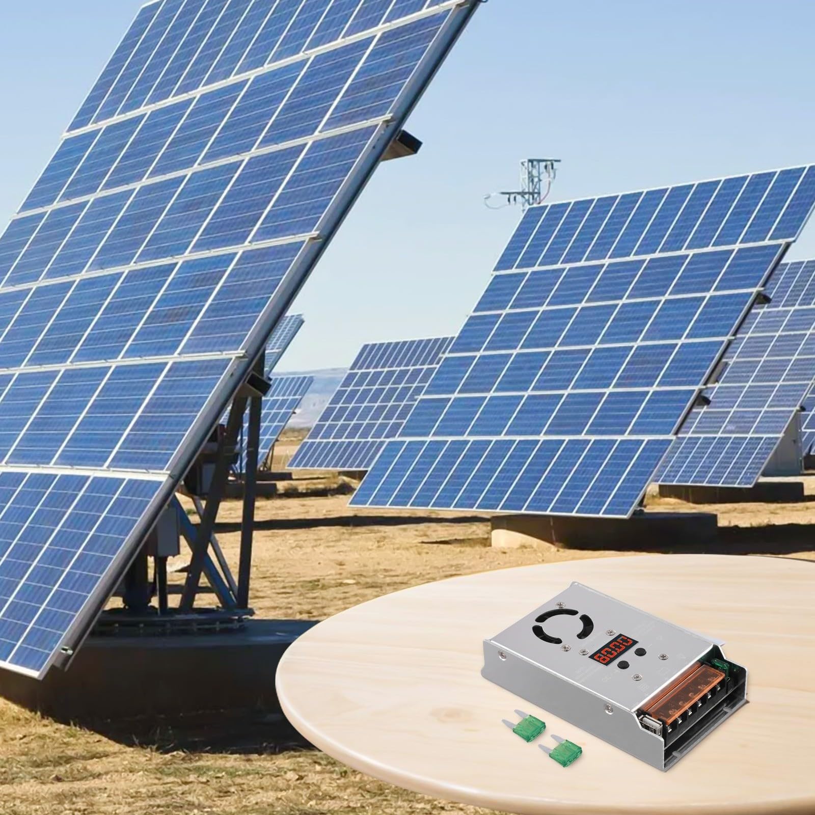 MPPT - Regulador solar (450 W, 12 V/24 V, 20 A)